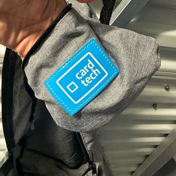NWT- Card Tech backpack Gray Lightweight - Picture 3 of 12